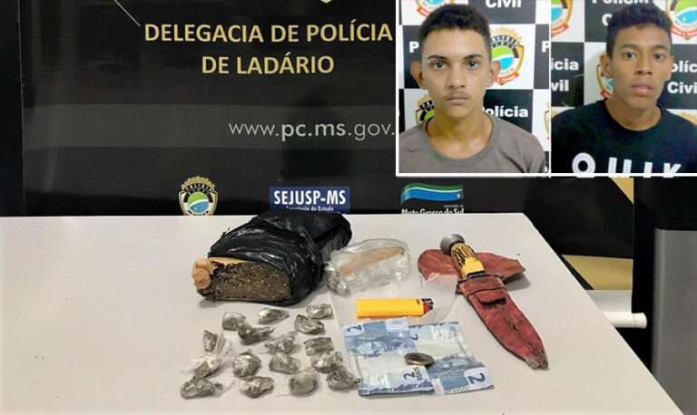 Disque-denúncia leva Polícia Civil a prender traficantes no centro de Ladário