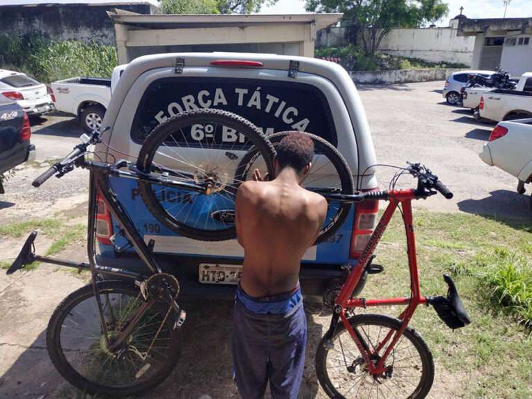 Foragido é preso pela Força Tática e confessa furto de duas bicicletas em Ladário