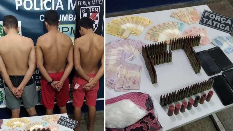 Leia mais sobre o artigo Força Tática prende trio com drogas e munições de fuzil em Corumbá
