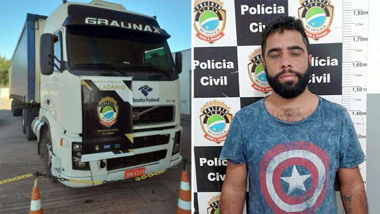 Homem usa documentos falsos para tentar ingressar com carreta na Bolívia e acaba preso