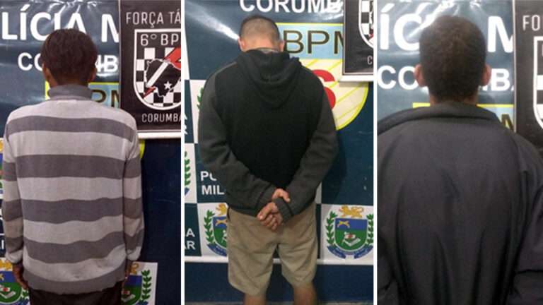 Foragidos da Justiça são presos pela Força Tática em Corumbá