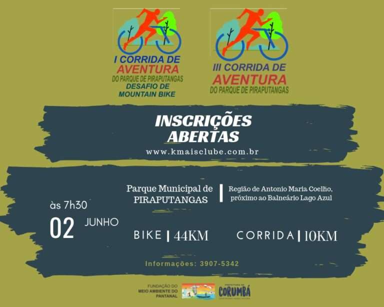 Corrida de Aventura abre comemoração da Semana do Meio Ambiente em Corumbá
