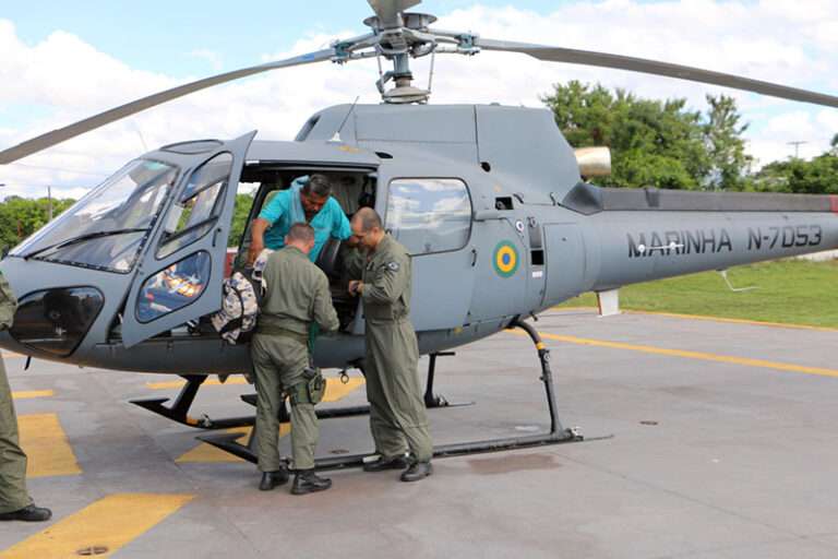 Homem é resgatado pela Marinha em fazenda no Pantanal