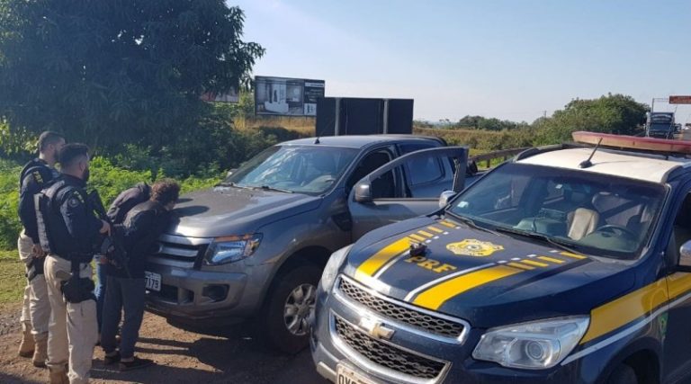 Dupla é presa em MS depois de perseguição que começou no Paraná