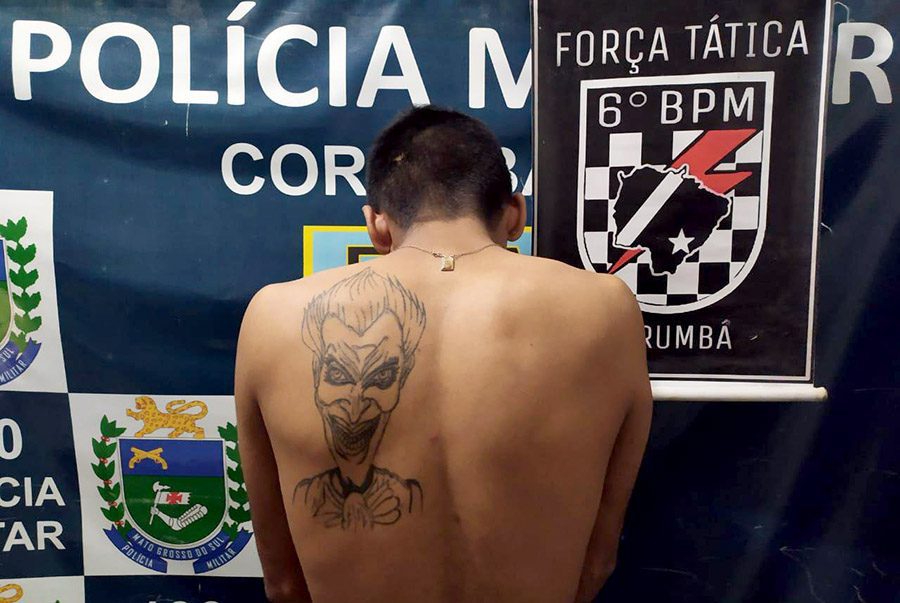 bandido tatoo palhaco