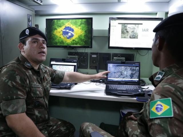 Com alcance de 32 km, radar para monitorar fronteira é atração na SBPC