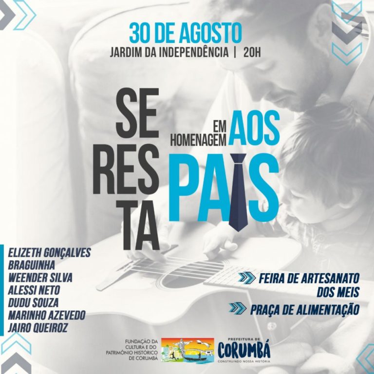 Seresta em homenagem ao Dia dos Pais acontece sexta-feira