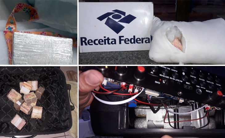 Agentes da Receita Federal fazem cinco apreensões de drogas e dinheiro em Corumbá
