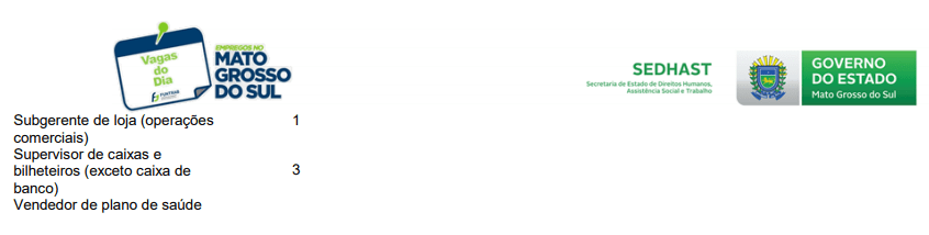 Setembro inicia com 26 vagas de emprego na Funtrab Corumbá 3 vaga2