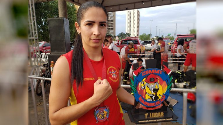 Sargento do Corpo de Bombeiros de Corumbá é campeã da competição Bombeiros de Aço
