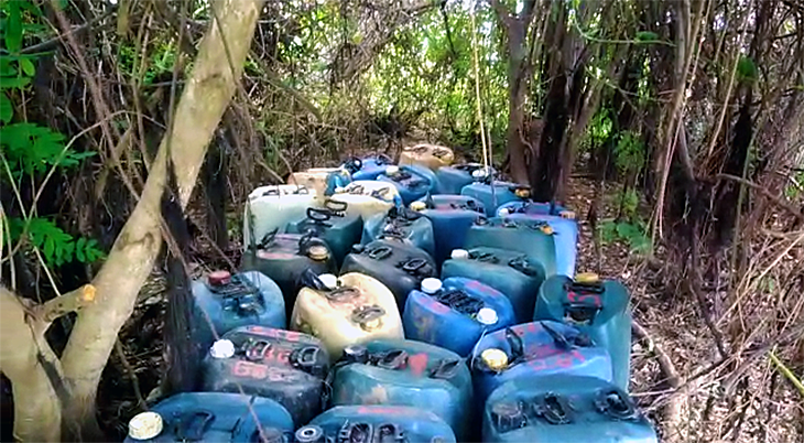 PF apreende mais de 2 mil litros de combustível clandestino no Canal do Tamengo | vídeo