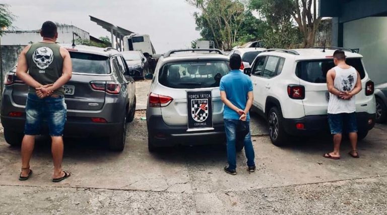 Homens que levavam veículos locados para Bolívia são detidos pela Força Tática em Corumbá