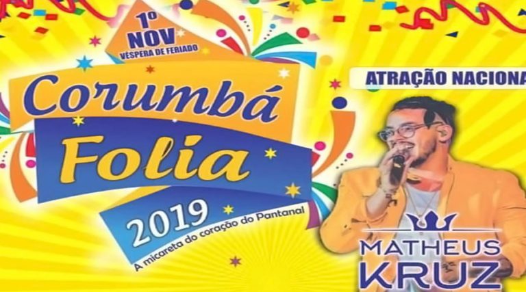 Com atração nacional, Corumbá Folia é garantia de diversão na véspera de feriado
