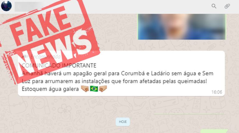 Energisa esclarece que informação sobre apagão em Corumbá é falsa