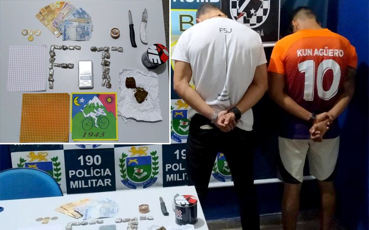 Dupla que comercializava drogas na Praça da Independência é presa pela Força Tática