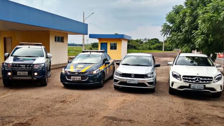 PRF e BPChoque recuperam 4 veículos e prendem nove pessoas na região do Pantanal
