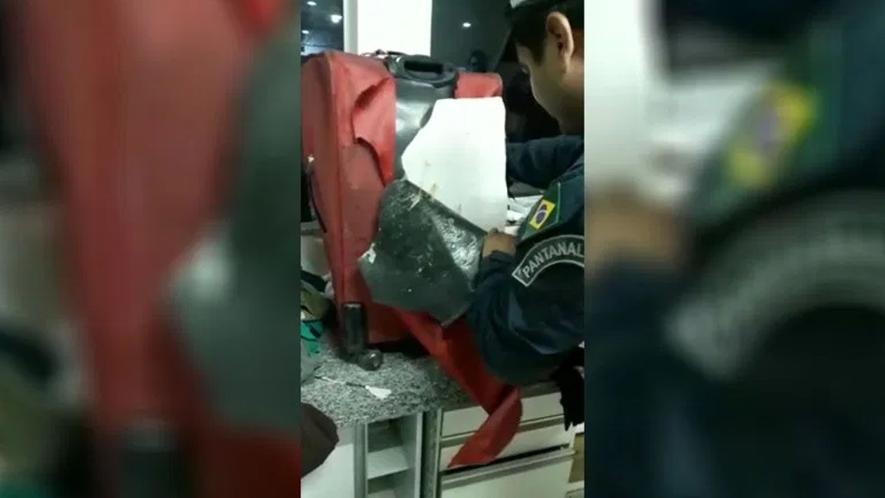 cocaina em bagagem