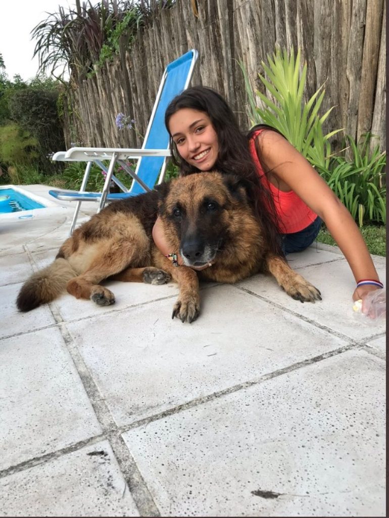 Argentina tira foto com cachorro, toma mordida, leva pontos no rosto e publica imagens em rede social 2 mordida 01