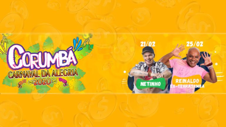 Prefeitura de Corumbá desembolsa R$ 300 mil por quatro shows no Carnaval