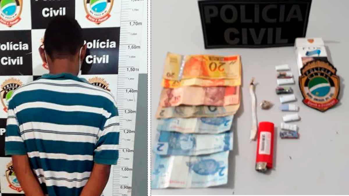 Acusado de tráfico de drogas é preso pela Polícia Civil em Corumbá