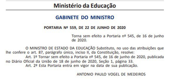 MEC revoga portaria que acabava com incentivo a cotas para negros, indígenas e pessoas com deficiência na pós-graduação 2 dou