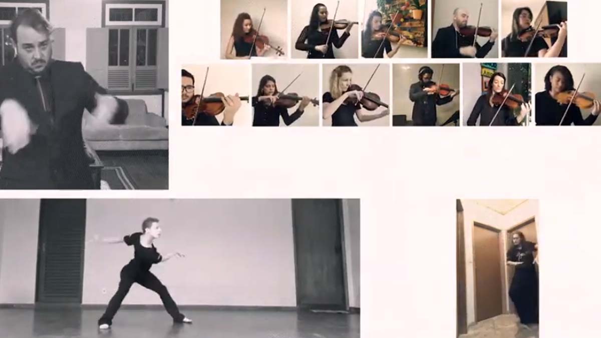 Programa Vale Música promove intercâmbio virtual entre orquestra Ouro Preto e instituto Moinho Cultural