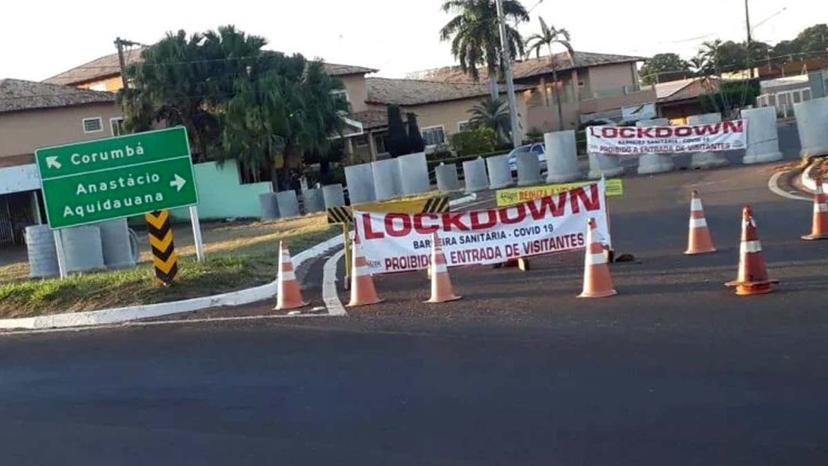 Leia mais sobre o artigo Depois de decretar lockdown, cidade de MS ‘bloqueia’ entrada de visitantes