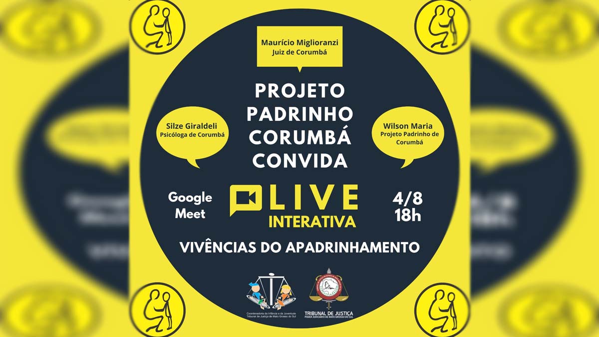 Leia mais sobre o artigo Live vai divulgar e compartilhar experiências do Projeto Padrinho de Corumbá e Ladário