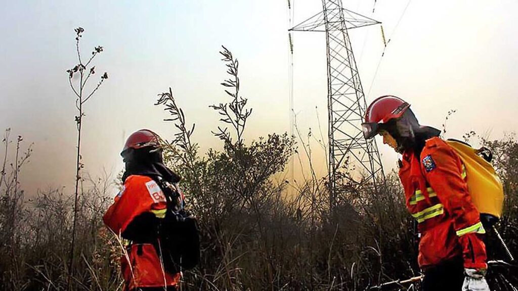 Com reforço dos bombeiros do PR, força-tarefa retoma combate às queimadas no Pantanal da Nhecolândia 2 bombeiros PR2