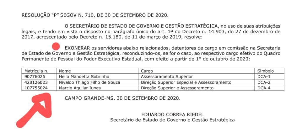 Seis dias antes da Operação da PF, irmão do prefeito foi exonerado do governo 2 WhatsApp Image 2020 10 06 at 09.53.13 1