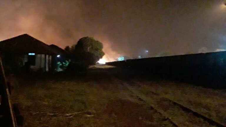 Fogo avança sobre Porto Esperança e combate a incêndio dura 20 horas | Vídeo