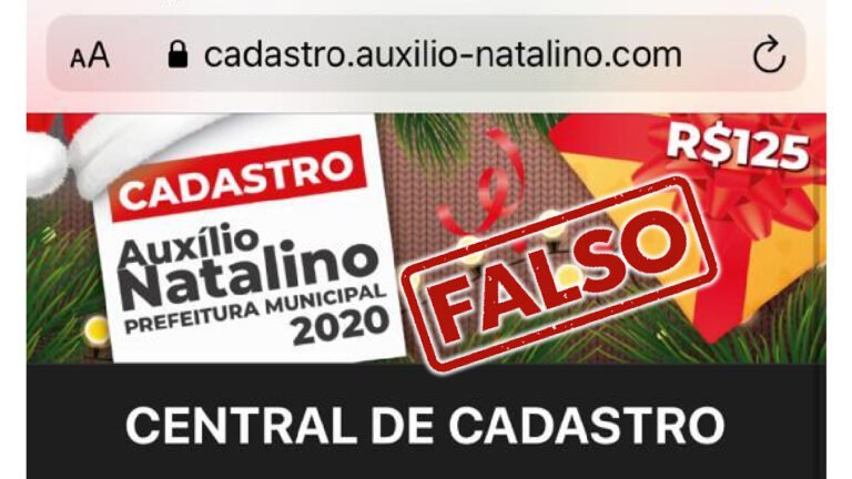 Prefeitura de Corumbá alerta para golpe sobre cadastro de abono natalino