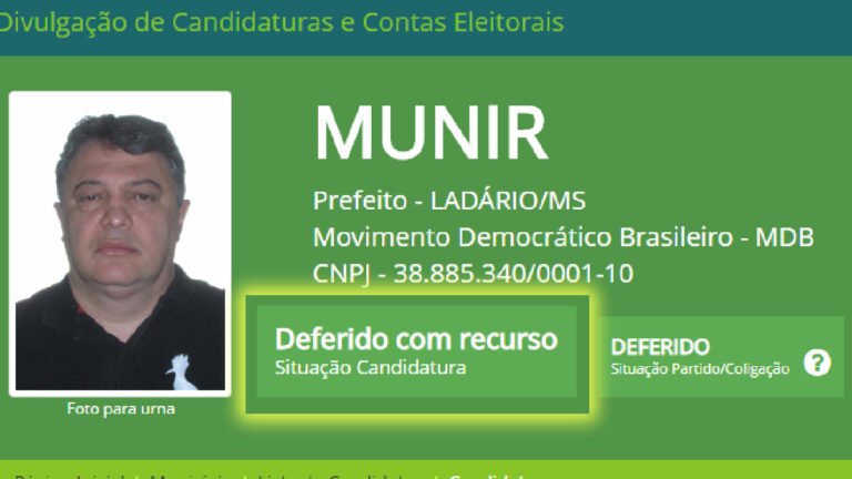 Recurso do MPE quer barrar candidatura a prefeito em Ladário