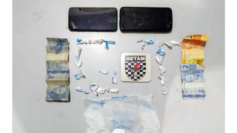 GETAM prende dupla por tráfico de drogas no bairro Guaicurus