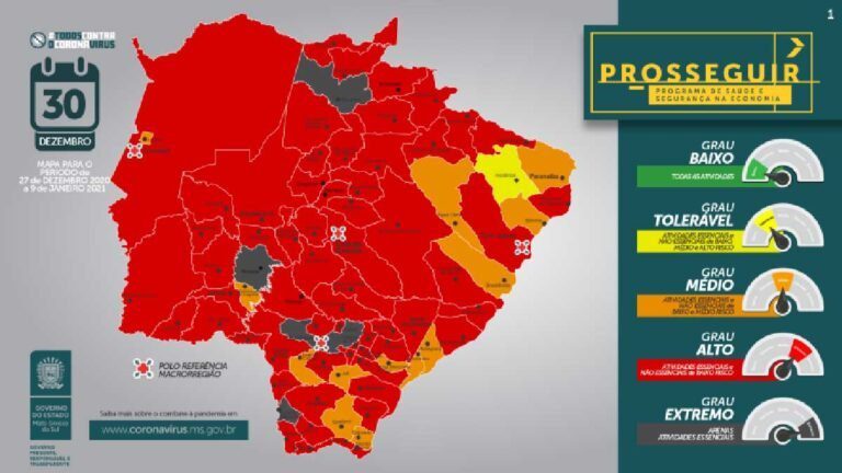 Prosseguir classifica Capital e mais 60 municípios em grau de alto risco