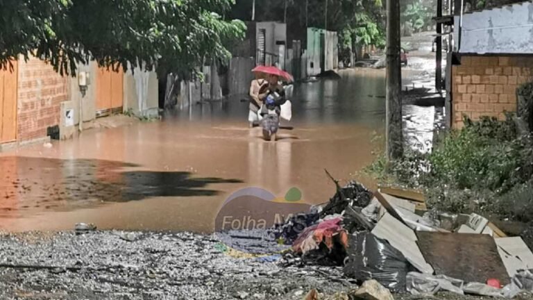 Alagamentos voltam a castigar moradores da parte alta de Corumbá