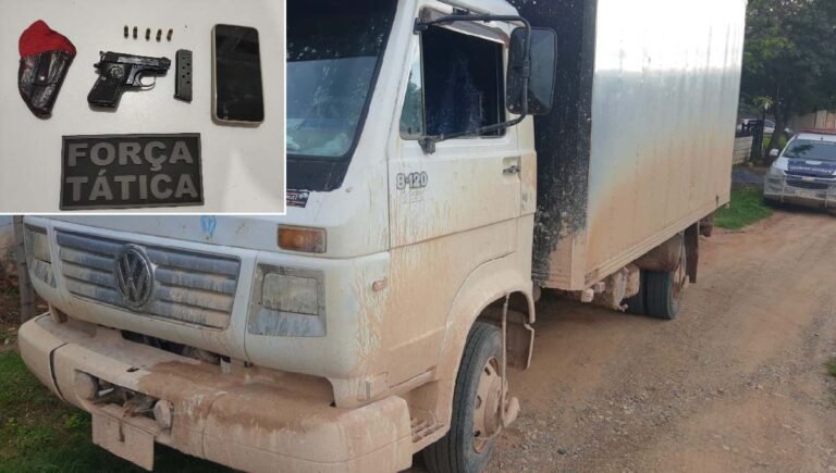 Suspeito de sequestrar casal para roubar caminhão é preso com arma de fogo em Corumbá