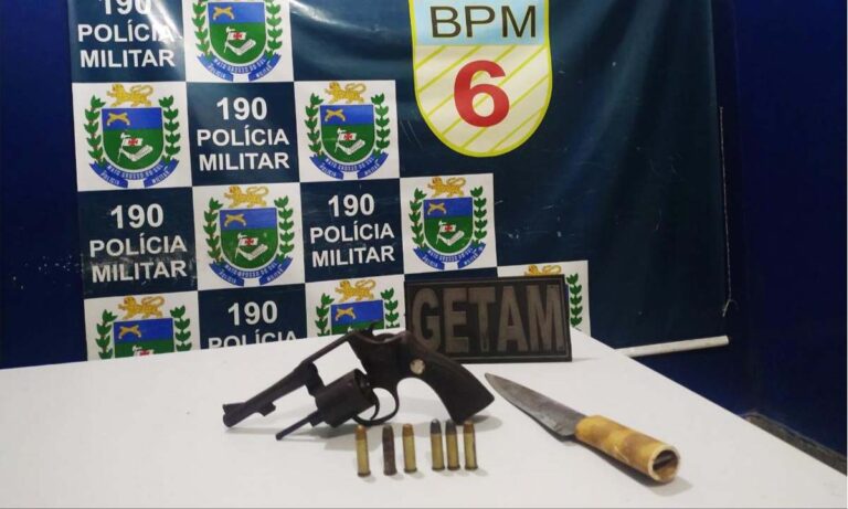 Idoso é flagrado com arma de fogo após ser atropelado por carro no centro de Corumbá