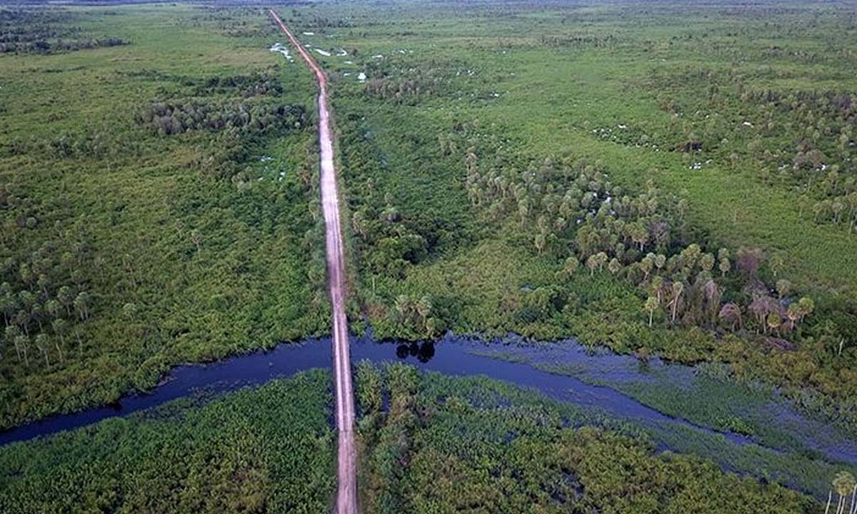 Você está visualizando atualmente Obras de acesso à ponte que liga o pantanal do Paiaguás e Nhecolândia avançam