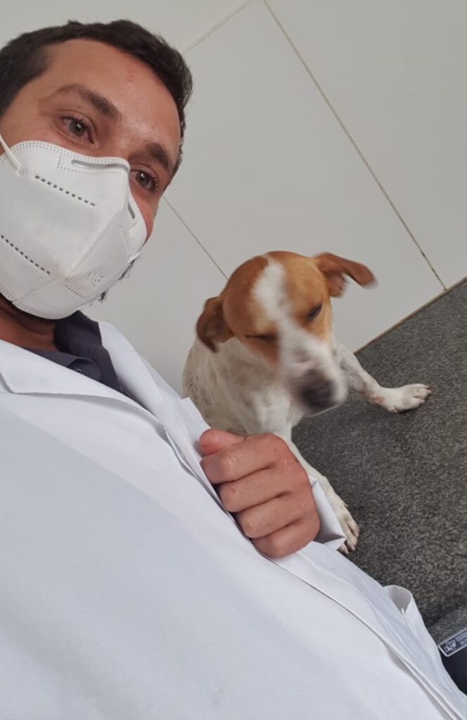 Cão entra na frente da dona para defendê-la do marido armado com faca e fica gravemente ferido: 'Verdadeiro herói', diz PM 3 whatsapp image 2021 04 20 at 16.43.46 3