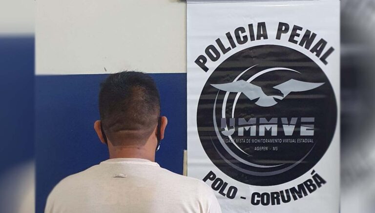 Homem é preso pela Polícia Penal após violar lacre de tornozeleira eletrônica