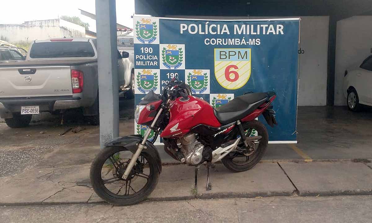 Você está visualizando atualmente Denúncia leva PM até motocicleta roubada em Corumbá