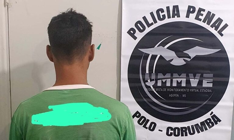 Condenado por homicídio e tráfico de drogas é preso pela Polícia Penal em Ladário