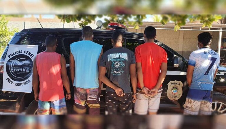 Cinco foragidos são presos pela Polícia Civil em Corumbá e Ladário