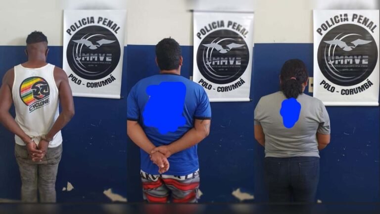 Três são presos pela Polícia Penal por descumprimento de medidas judiciais em Corumbá