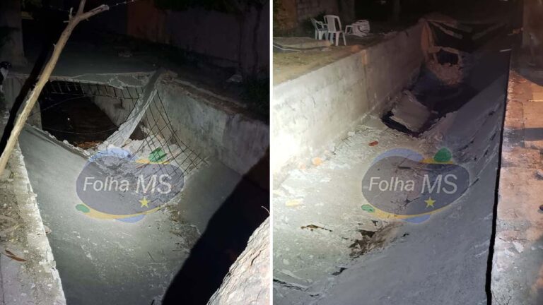 Duas pessoas ficam feridas após laje de galeria desabar no bairro Cervejaria