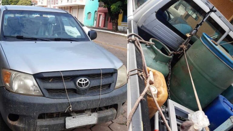 Caminhonete com registro de furto é recuperada pela PM no centro de Corumbá