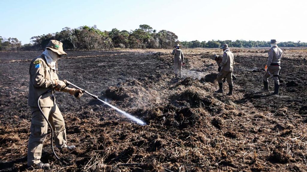 Bombeiros mantém combate a focos de incêndios que atingem o Pantanal | Vídeo 2 combate inceindios2