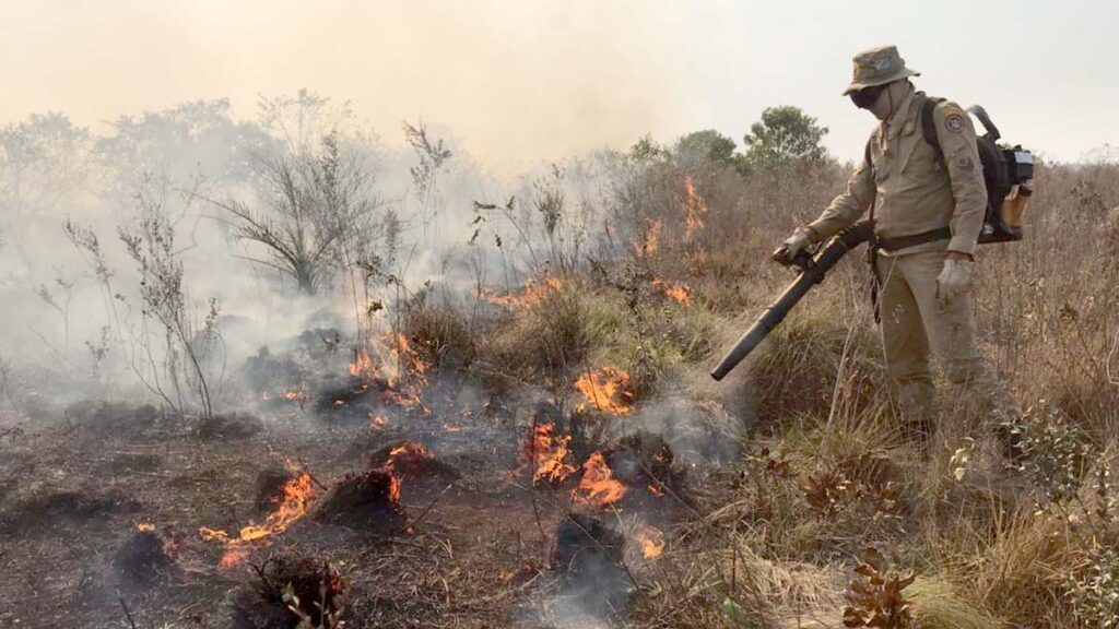 Bombeiros encerram operação de combate a incêndios na região da Serra da Bodoquena 4 queimadas bodoquena3