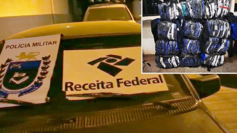 Agentes da Receita e PM apreendem fardos de vestuário em estrada “cabriteira”